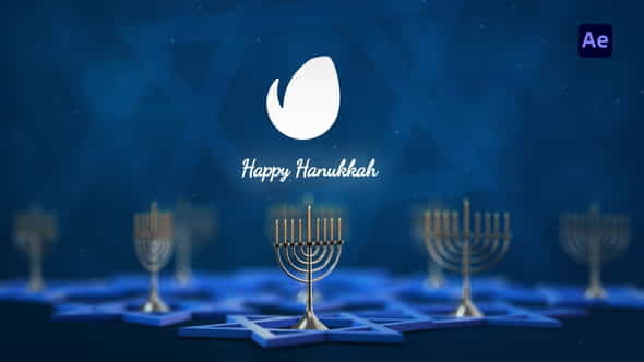 Hanukkah Logo Reveal - VideoHive 34613250