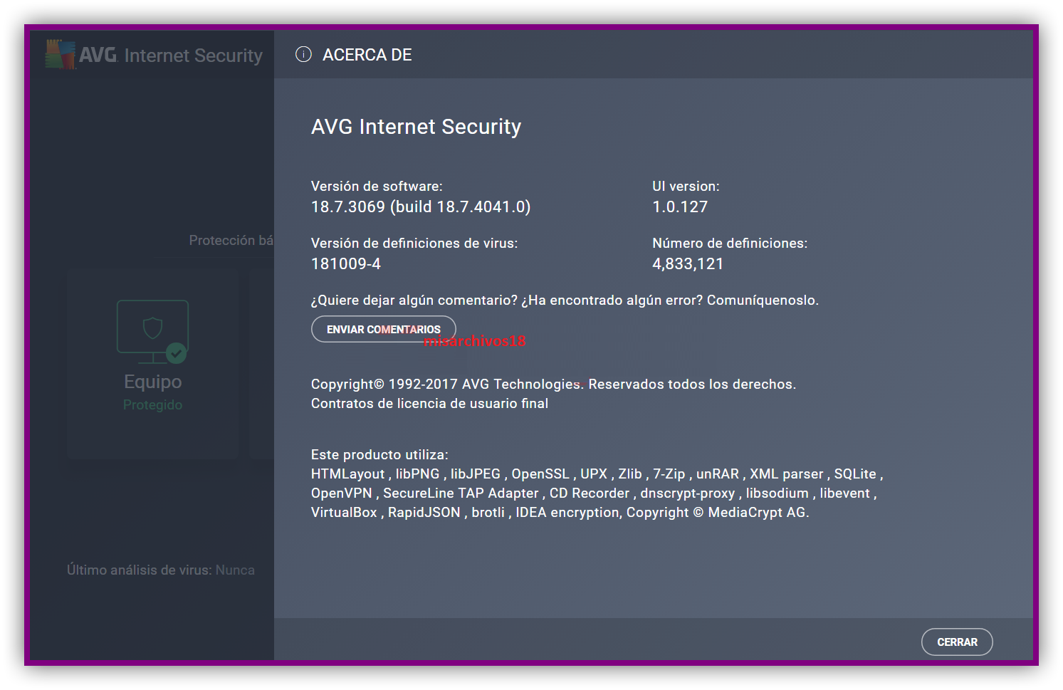 h7lJURTx_o - Avg Internet Security V18.6.3983 [ES] [UL-NF] - Descargas en general