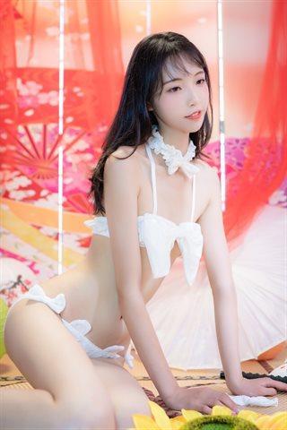 西呱呀呀呀-日系棚拍白猫咪内衣