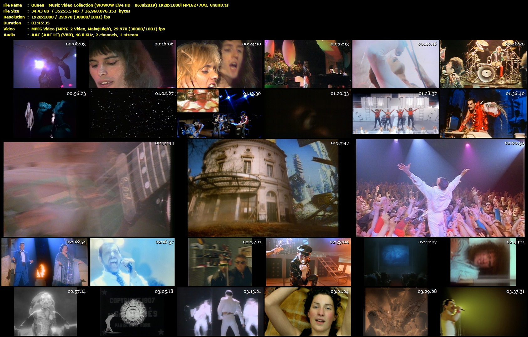 Queen Music Video Collection Wowow Live Hd 06jul19 19x1080i Mpeg2 c Gnuhd Hqcelebcorner