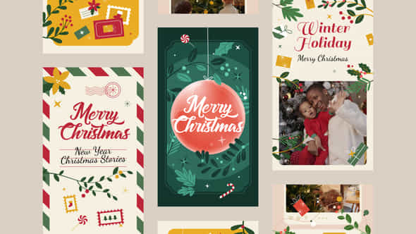 Christmas Instagram Stories - VideoHive 41936362