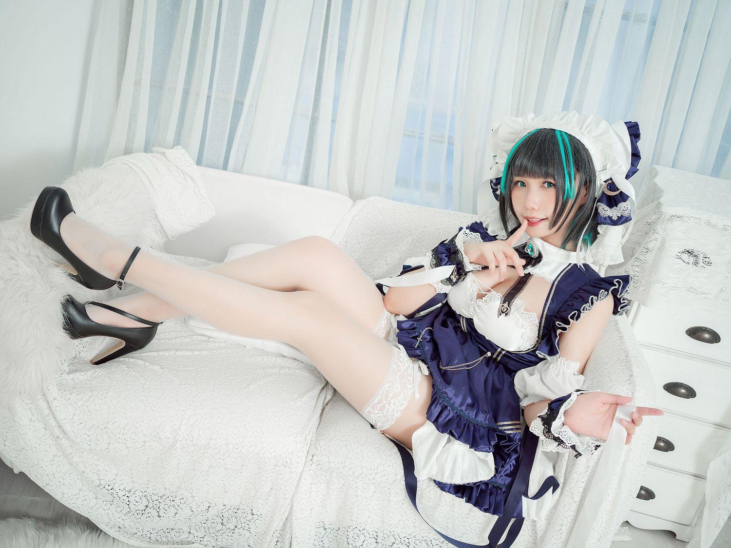 [福利女神cosplay] 麻花麻花酱 - 柴郡 妩媚套图(12)