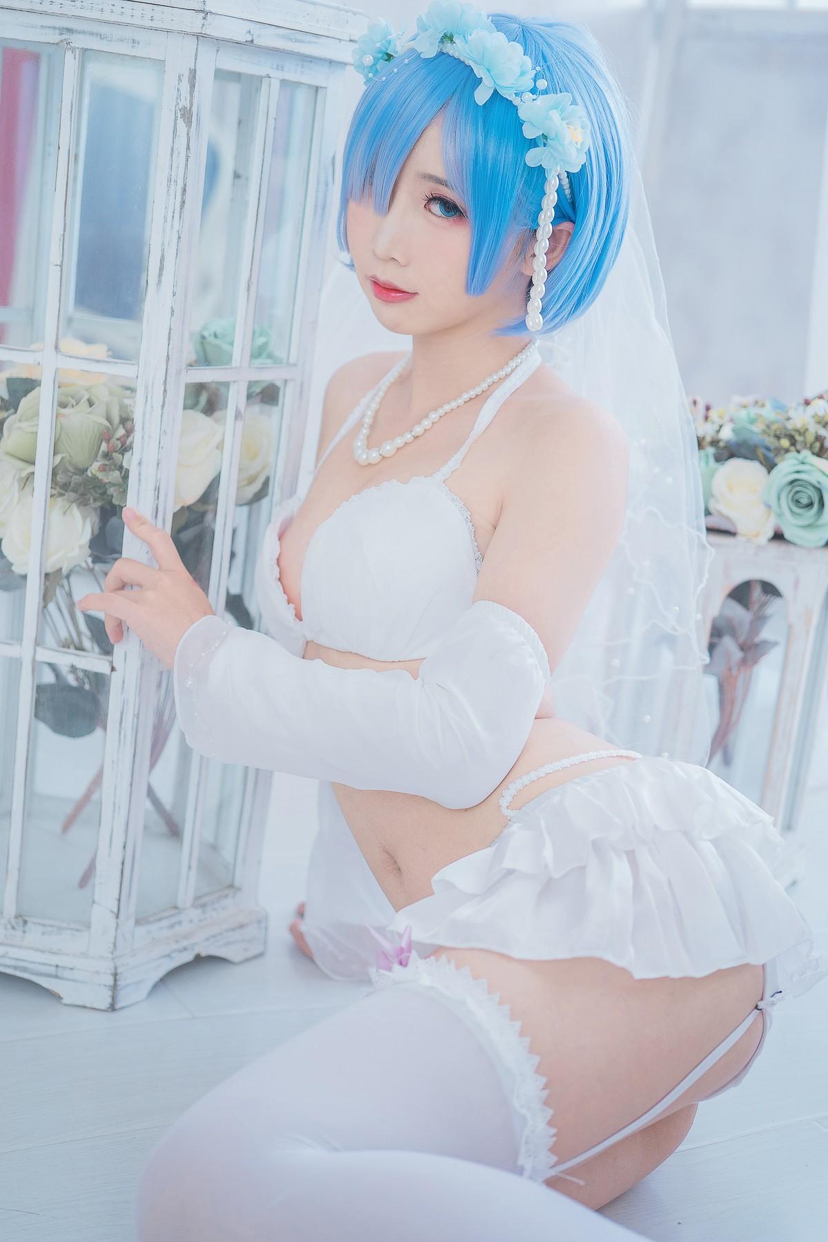 Cosplay 面饼仙儿 花嫁蕾姆(12)