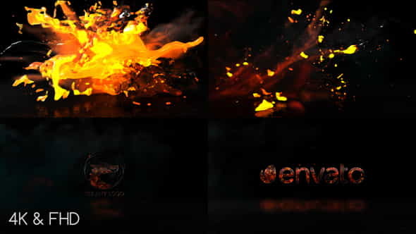 Fire Water Logo - VideoHive 22356177