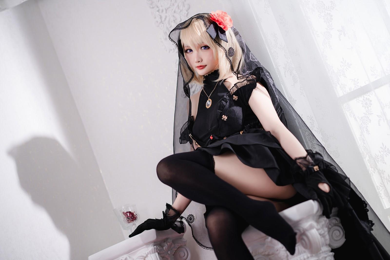 Cosplay 星之迟迟Hoshilily Z23婚纱(27)