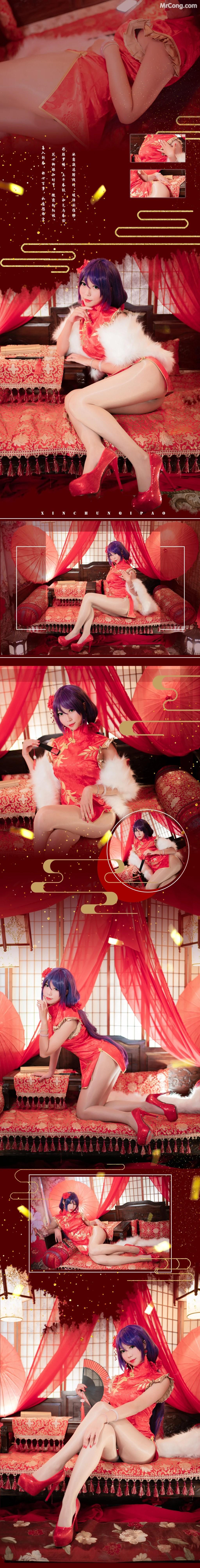 Coser@Money冷冷 No.015: 高雄红旗袍 (15 photos)(15)
