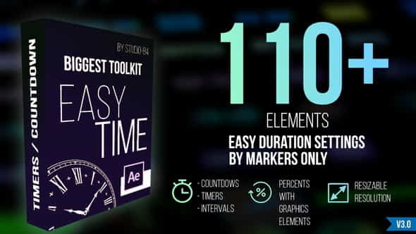 Countdown Timer toolkit Easy Time - VideoHive 27473264