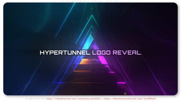 Hypertunnel Logo Reveal - VideoHive 52230330