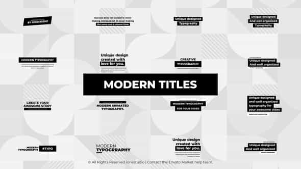 Modern Titles - VideoHive 44287915