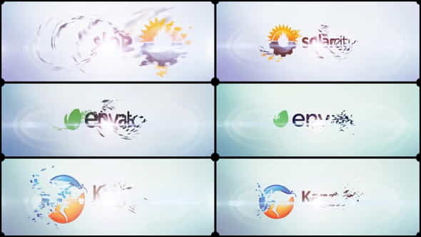 Corporate Logo V17 Clean Fragments - VideoHive 8541557