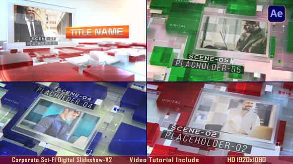 Corporate Scifi Digital Slideshowv2 - VideoHive 56756033