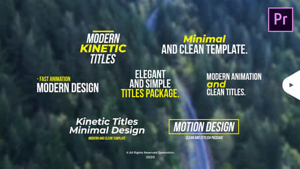 Modern Kinetic Titles - VideoHive 29714677