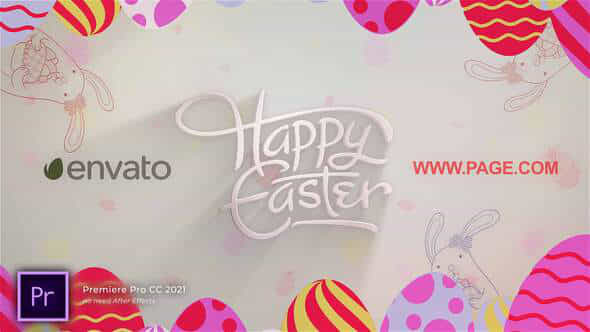 Happy Easter Logo - VideoHive 32798665