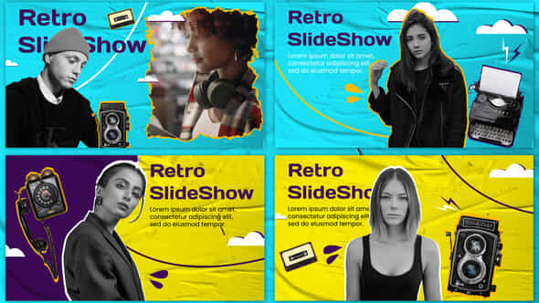 Retro SlideShow - VideoHive 37608302