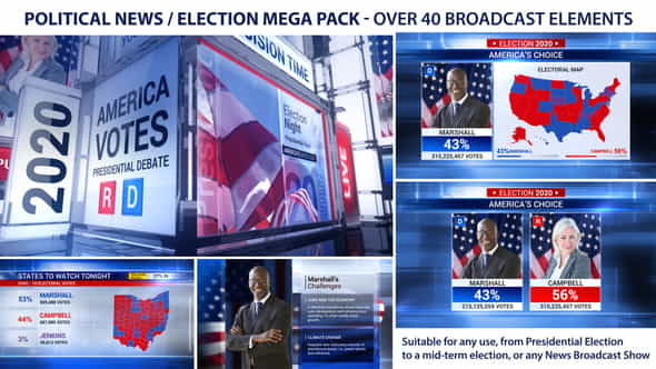 Broadcast - Political NewsElection Mega - VideoHive 22685799
