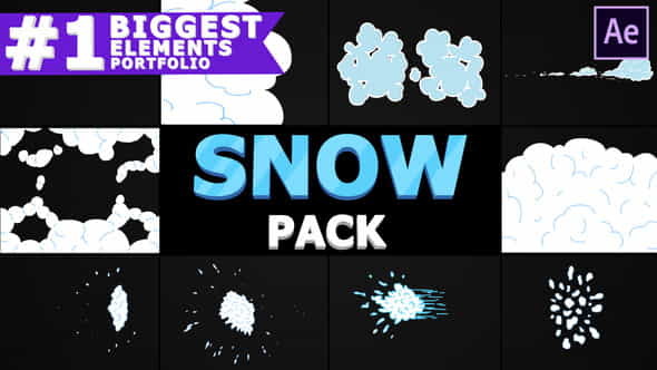 2D Cartoon Snow | After - VideoHive 25346892