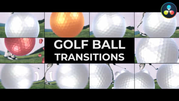 Golf Ball Transitions For Davinci Resolve - VideoHive 52259668