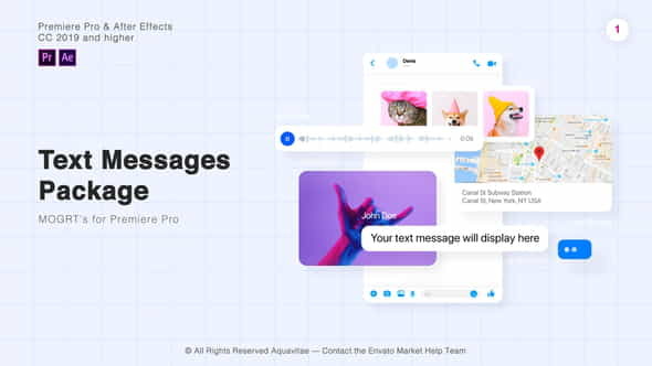 Text Messages Package l MOGRT - VideoHive 27957120