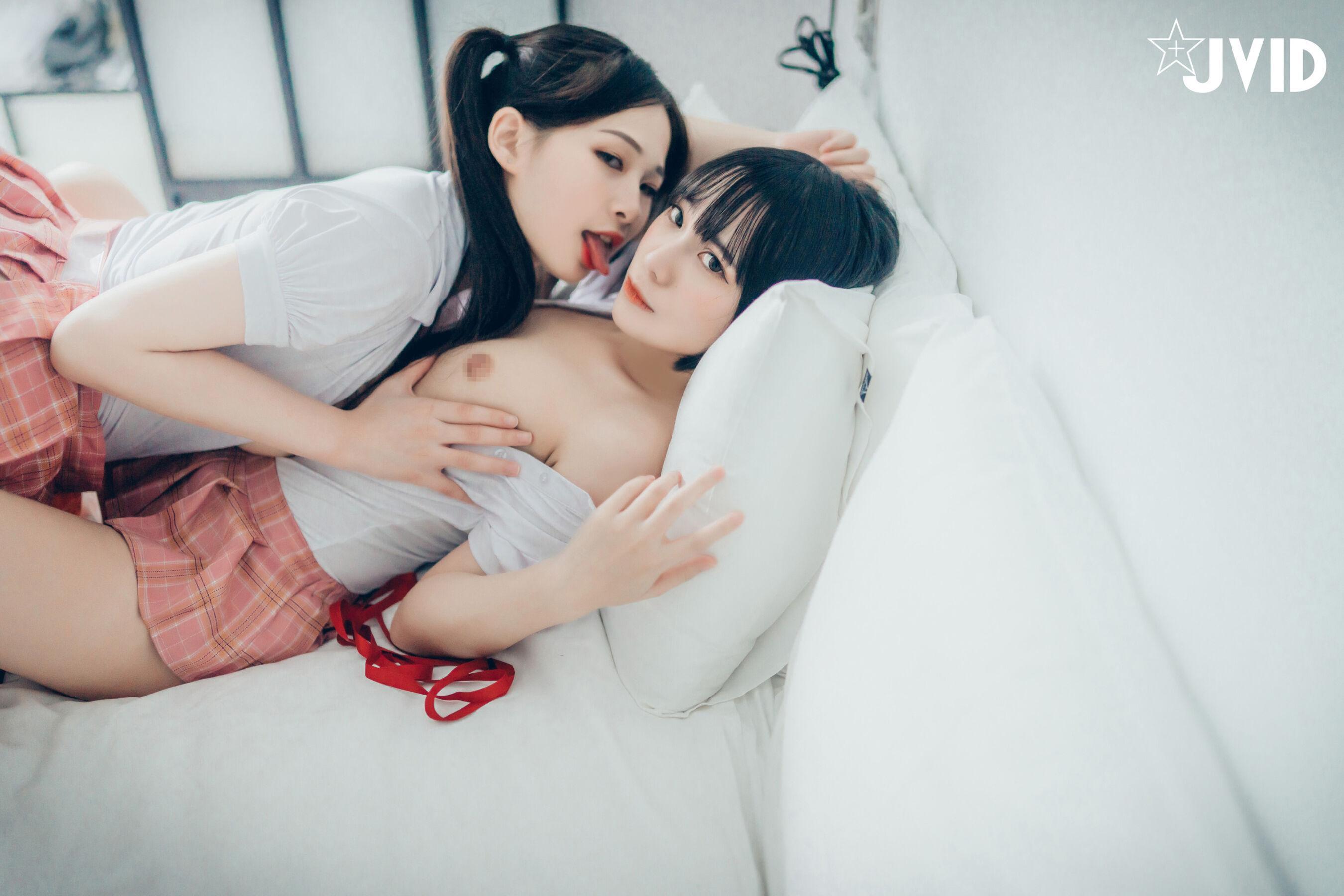 JVID 婕咪&斋斋《湿润百合谁先高潮谁就输了》(18)