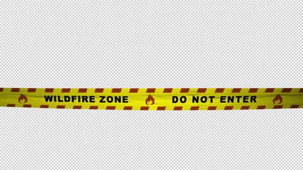 Warning Tape - Widfire Zone - VideoHive 33690765