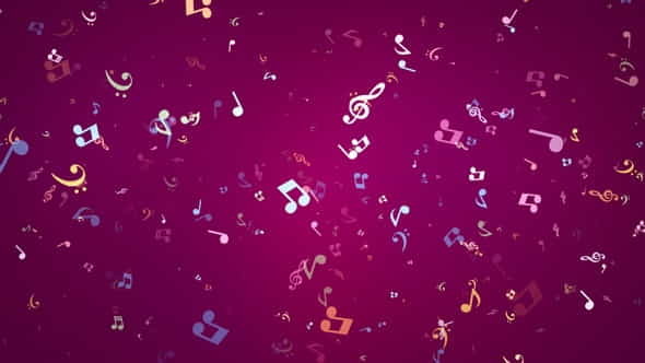 Music Notes Background - VideoHive 32883521