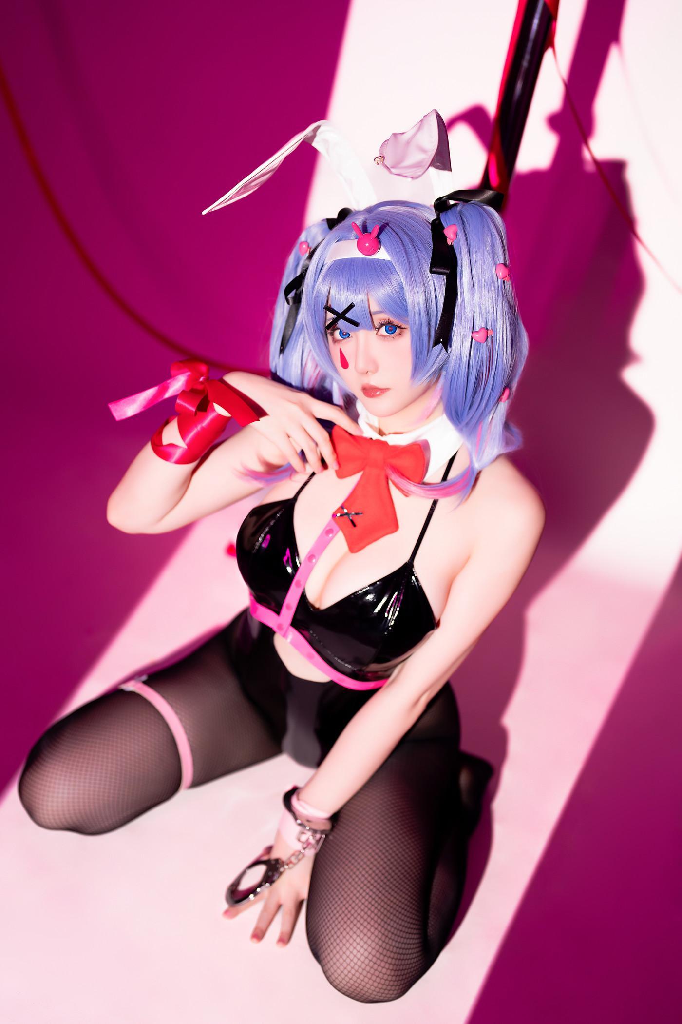 Cosplay 星之迟迟Hoshilily 初音未来 兔子洞(48)