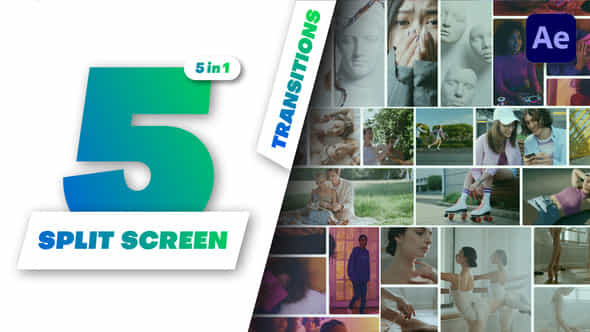 Multiscreen Transitions 5 Split Screen Vol 10 - VideoHive 49000446