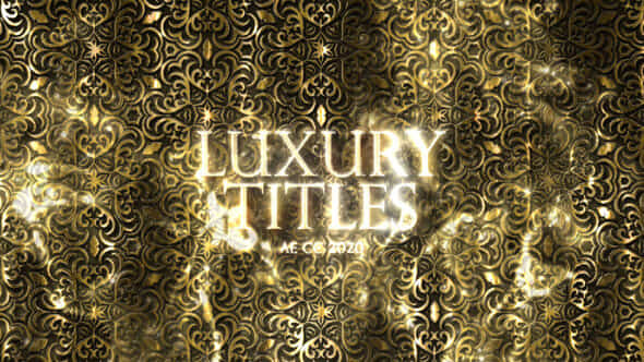 Luxury Gold Pattern - VideoHive 42347355