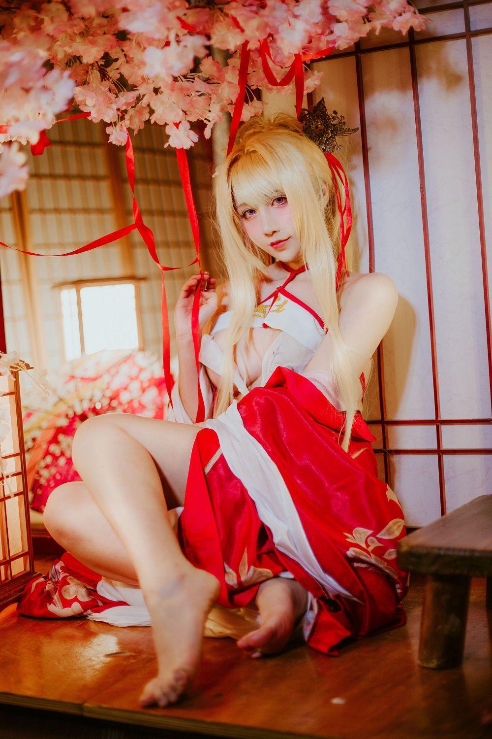 [福利女神cosplay] 动漫博主九曲Jean - 光荣新春和服(16)