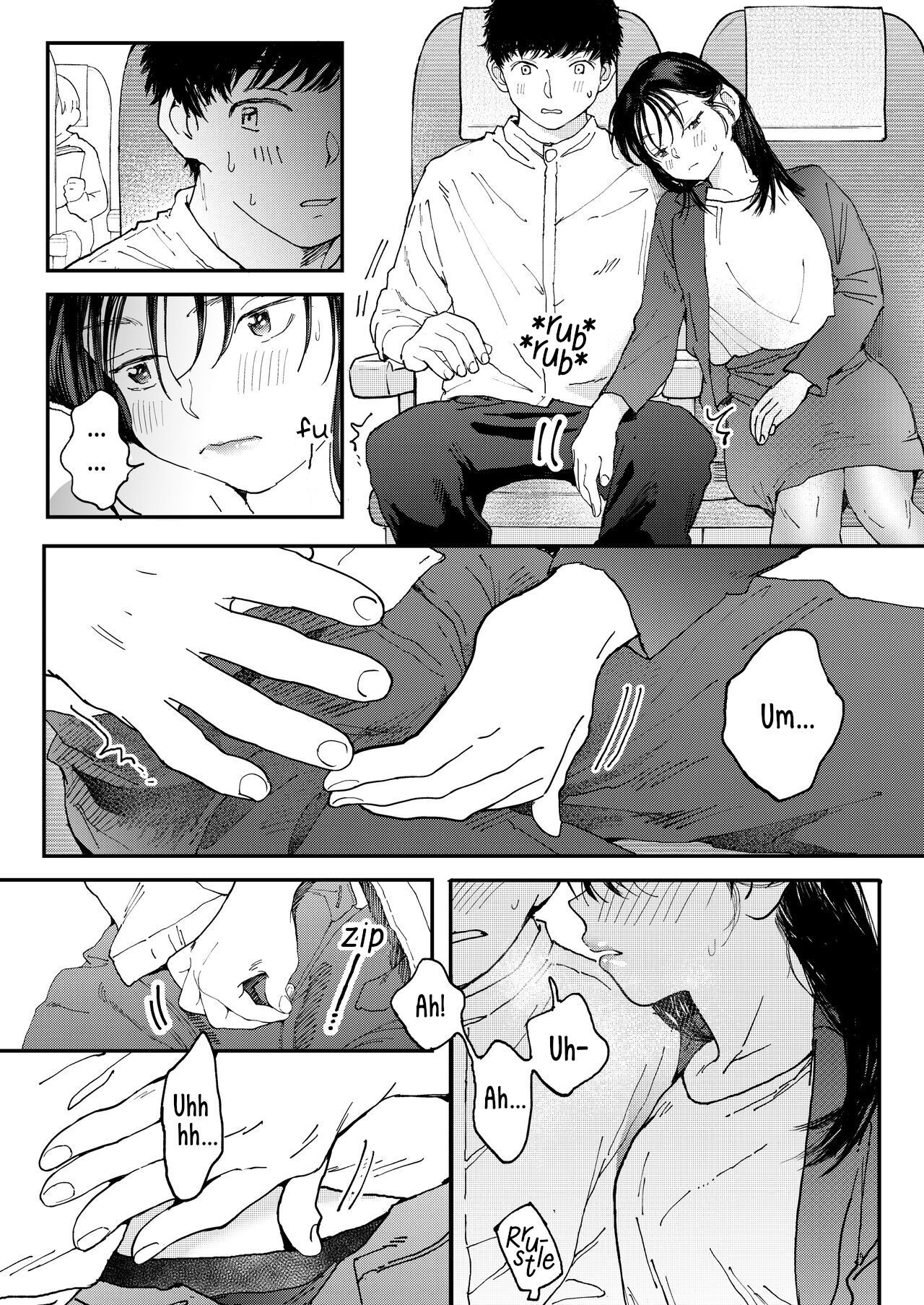 [Denbu Momo] Muramura OL-san wa Hikouki no Naka demo Seiyoku o Mitashitai  Horny OL-san, even on an Airplane, Wants To Satisfy Her Sexual Desires [English] [Digital]