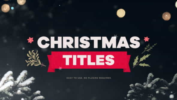 Christmas Titles - VideoHive 35038476