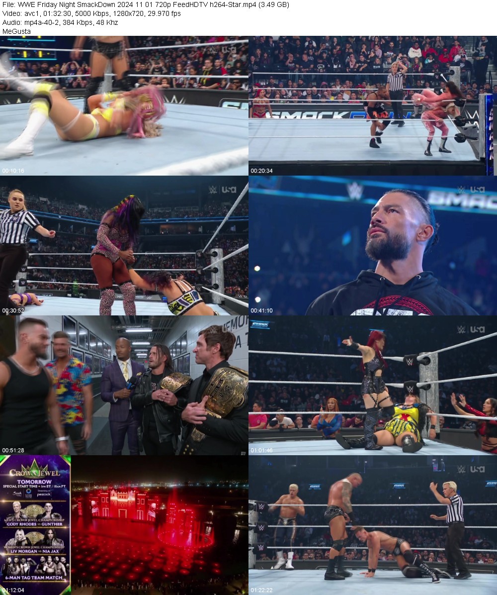 WWE Friday Night SmackDown 2024 11 01 720p FeedHDTV h264-Star