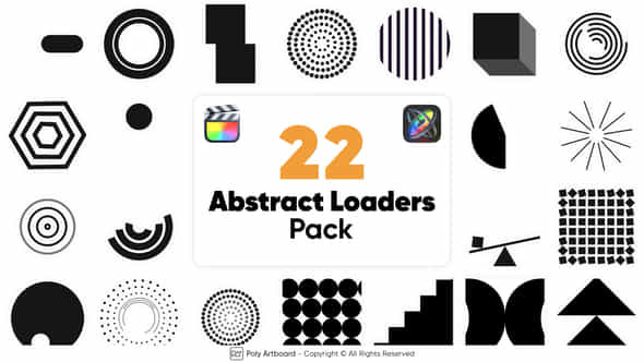 Abstract Loaders Pack - VideoHive 48663506