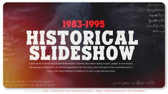 Cinematic Historical Slideshow - VideoHive 31702070