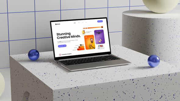 Creative Laptop Mockup - VideoHive 57717050