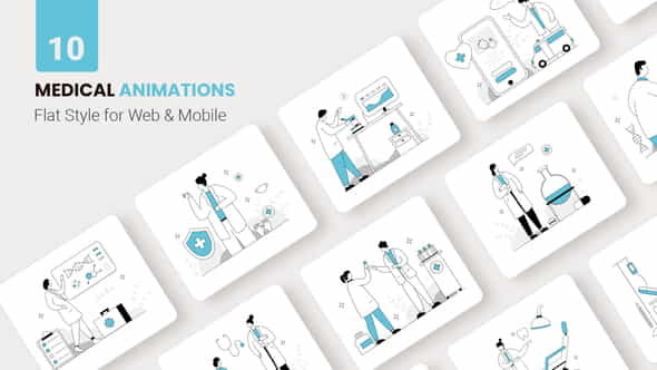 Medical Health Animations - Flat - VideoHive 36683052