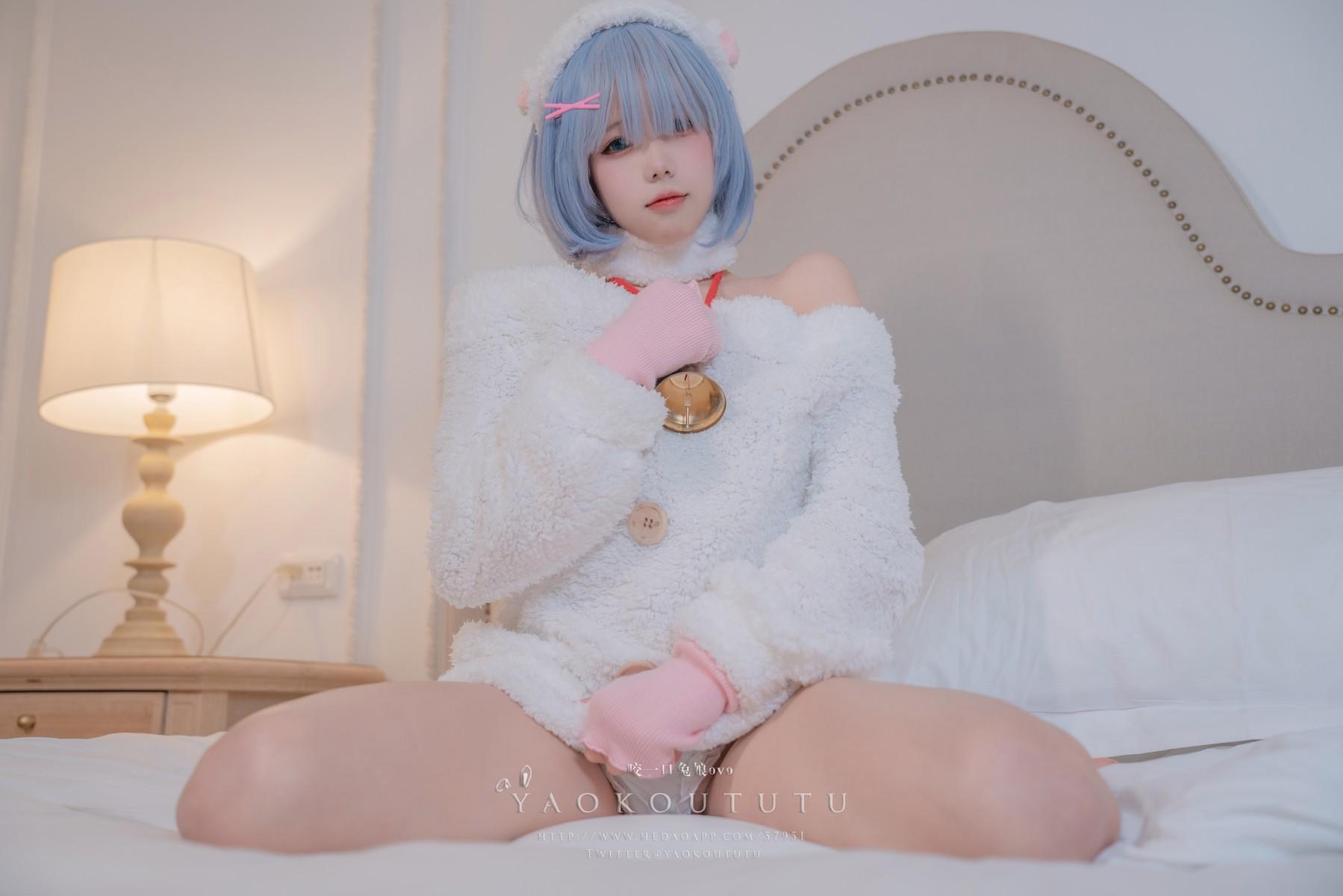 Cosplay 黏黏团子兔 T3特典 蕾姆咩咩(9)