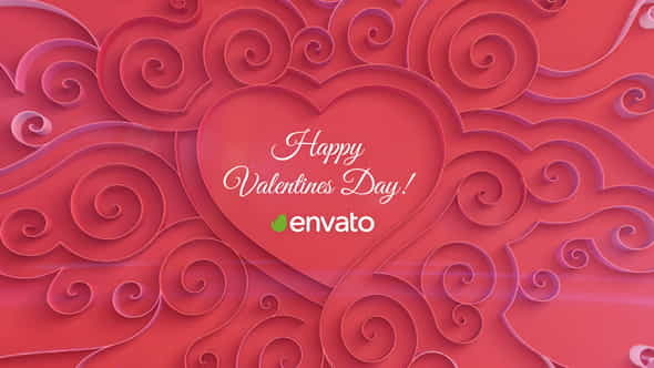 Quilling Heart - Valentines Day - VideoHive 14669536
