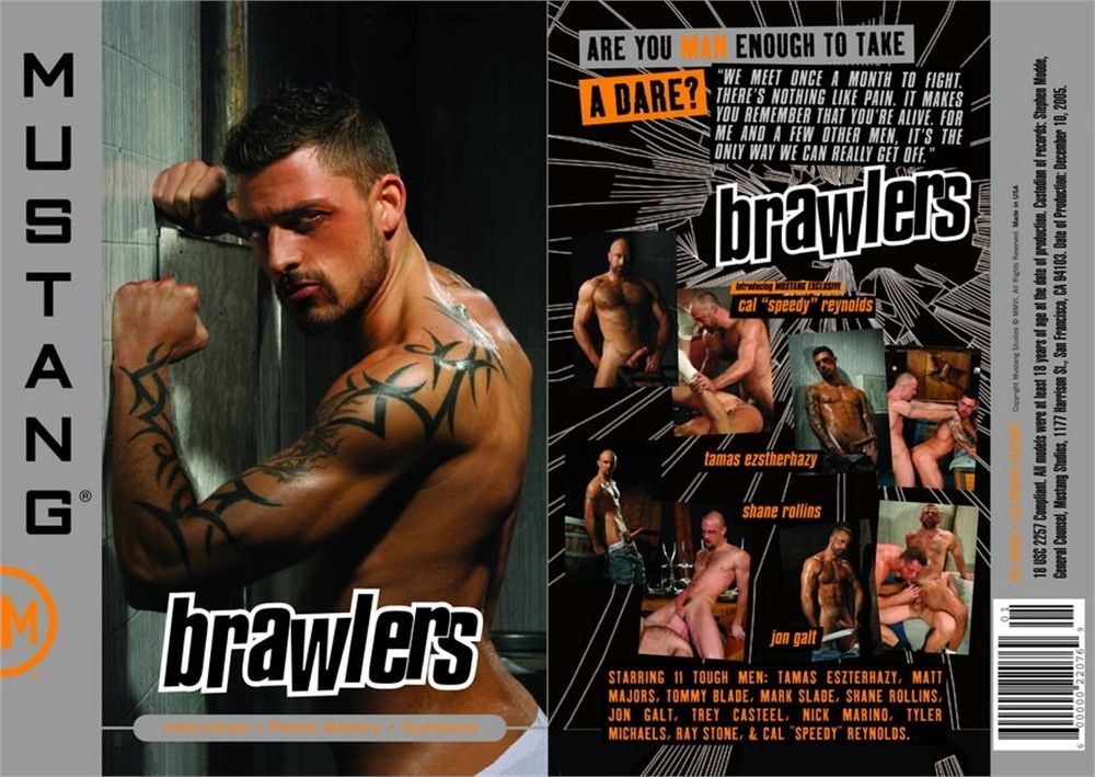 Brawlers / Бойцовский клуб (John Bruno, Mustang Studios, Falcon Studios) [2005 г., Muscle, Oral, Anal, Big Dick, Group, Hairy, Rimming, Tattoos, Masturbation, Cumshots, DVD9]