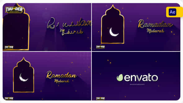 Ramadan And Eid Greetings Intro - VideoHive 51076395