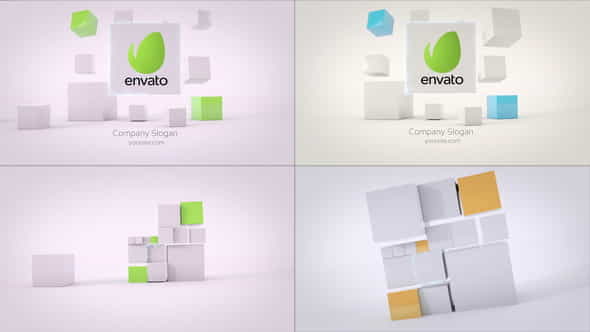 Business Cubes Dynamic Logos - VideoHive 23515668