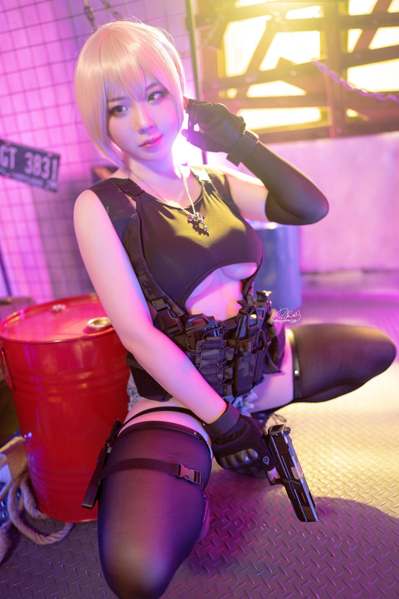 Cosplay 皮皮奶可可爱了啦 战术背心(20)