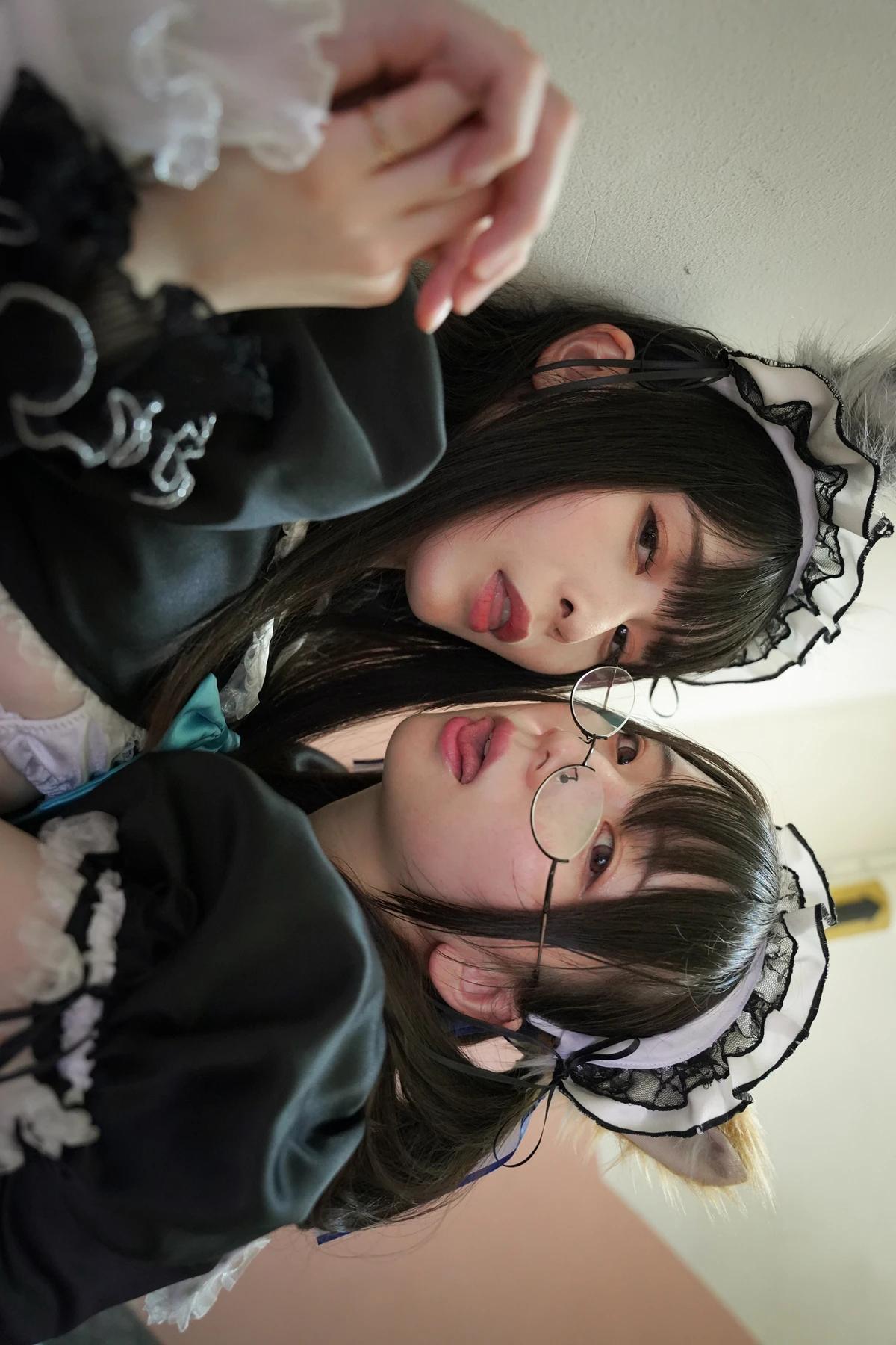 Sui Utatane うたたね翠, Mizuna Shione 水那しおね, 写真集 「野生のメイドがあらわれた！」 Set.01(34)