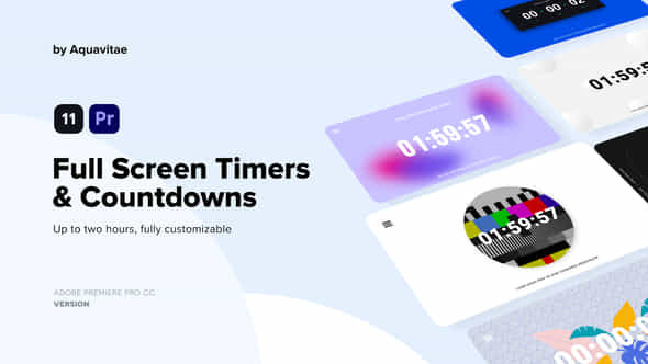 Full Screen Timers - VideoHive 35266429