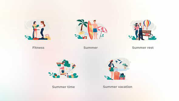 Summer - Flat - VideoHive 41961119