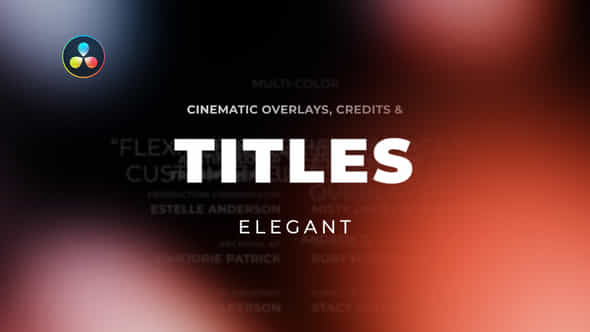 Titles Elegant Cinematic - VideoHive 29583769