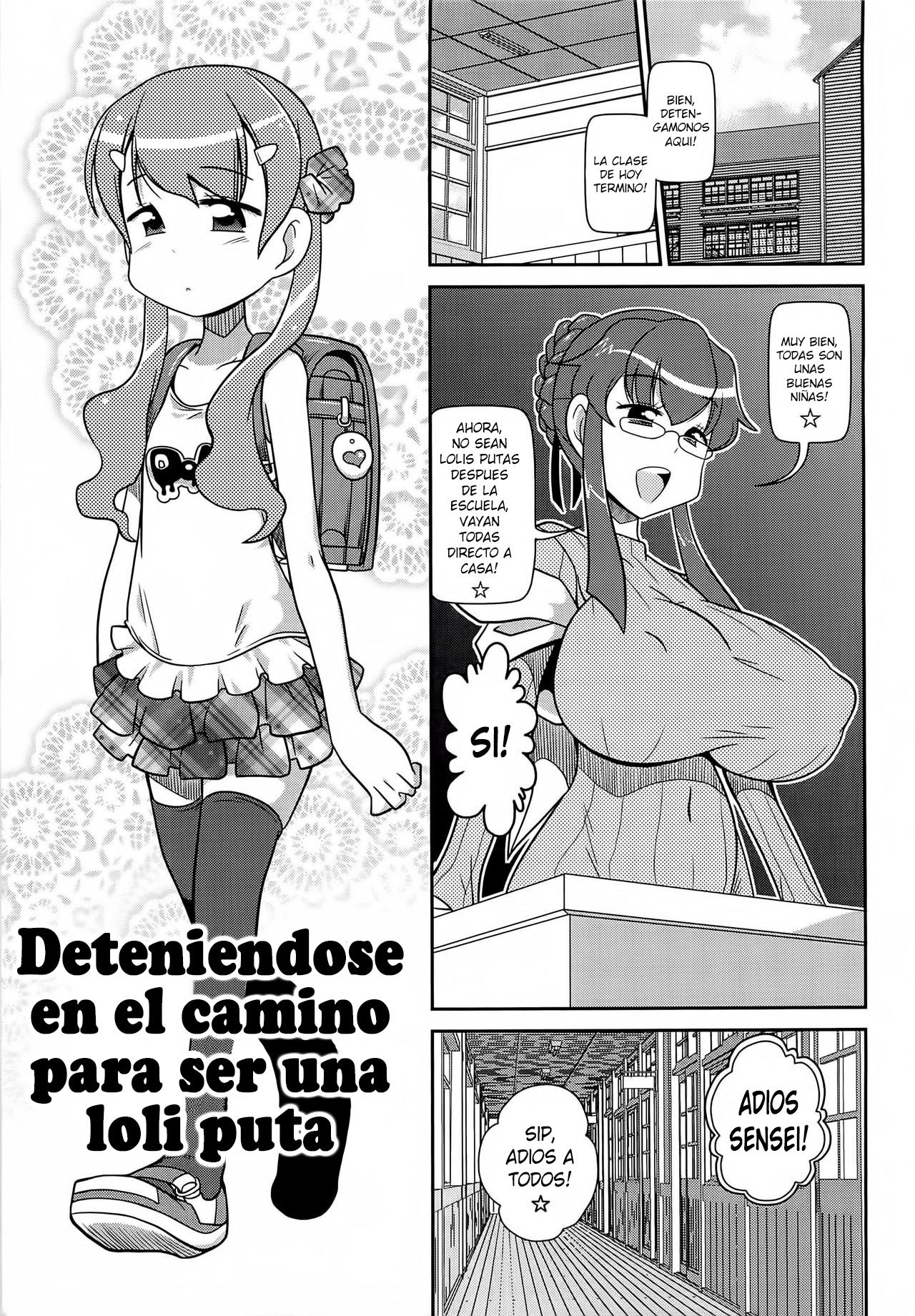 Deteniendose en el camino para ser una loli puta - 0