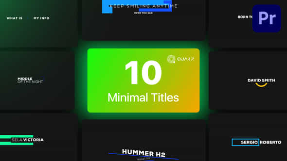 Minimal Titles - VideoHive 44828078