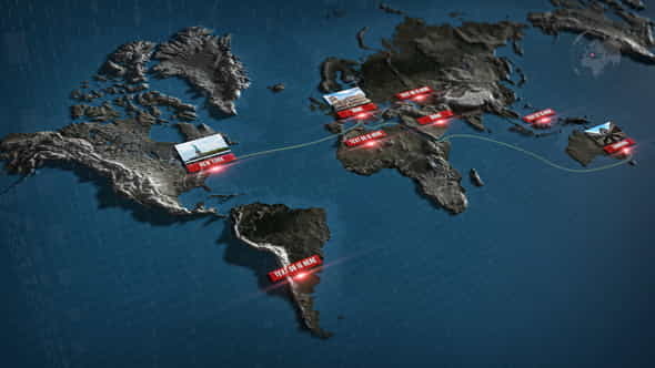 3D World Map - VideoHive 38730045