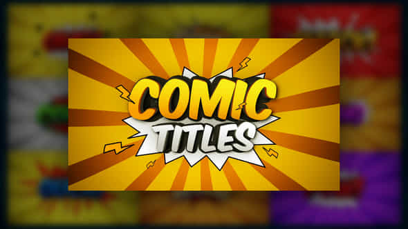 Comic Titles - VideoHive 58558513